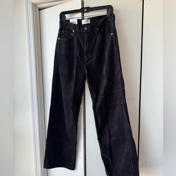 NWT Agolde low slung baggy corduroy pant espresso sizes 25 and 26 - Picture 5 of 7